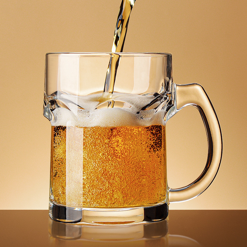 Wine Beer Red - Household beer mug with handle creative