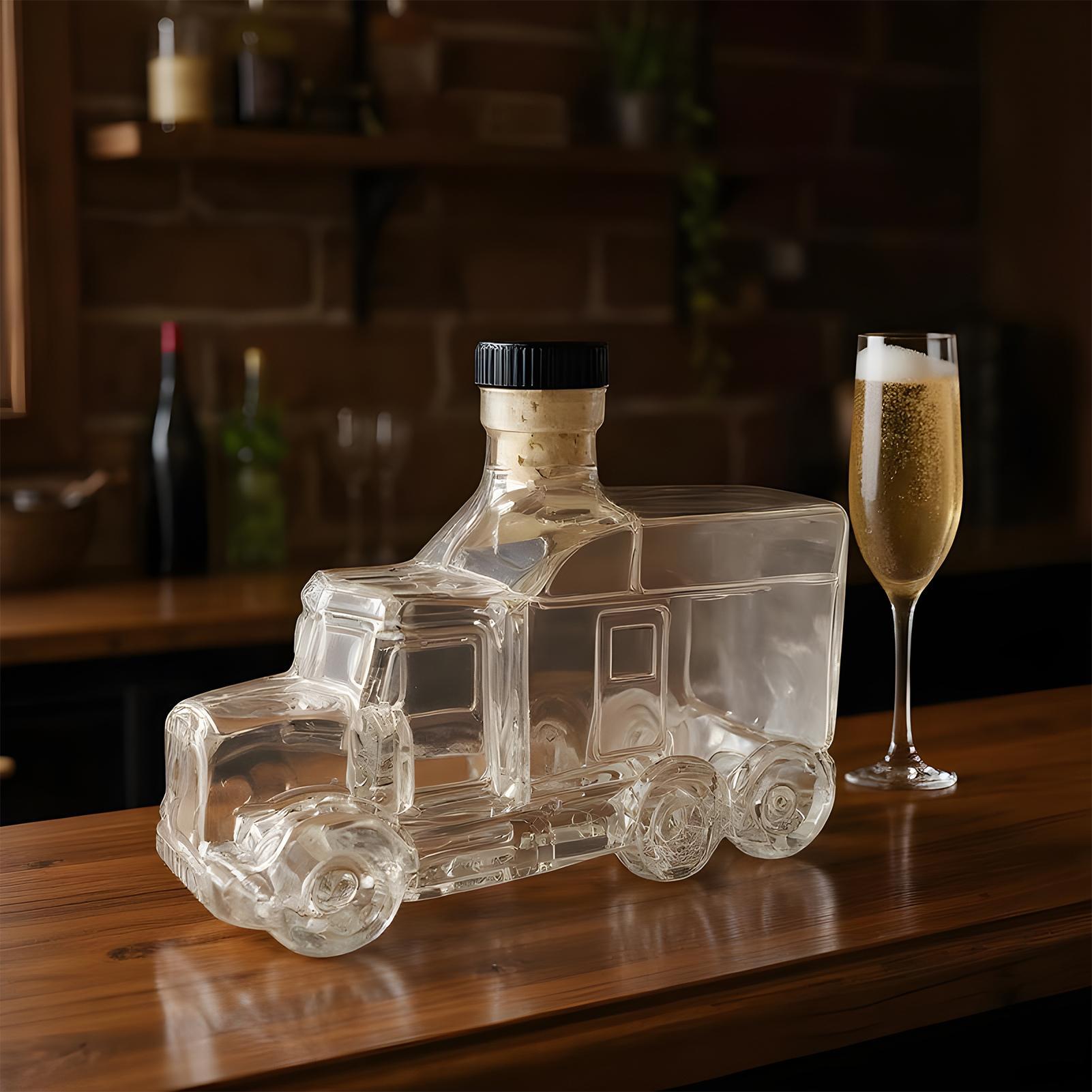 Wine Beer Truck - 375ml Decorative Bottle Decanter Bourbon Decanter