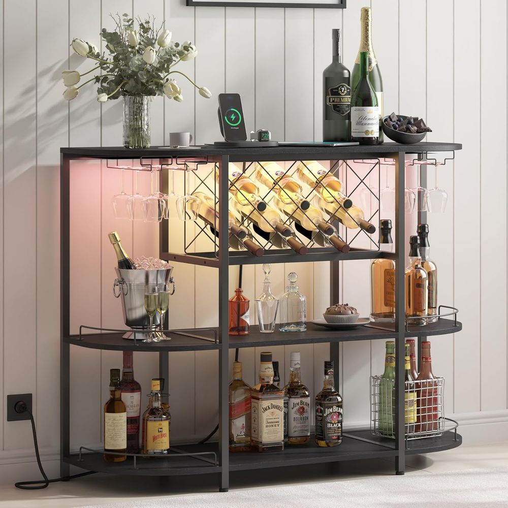 Black 3-Tier Coffee Table with - Wine & Beer Guayaquil ulasan dan harga