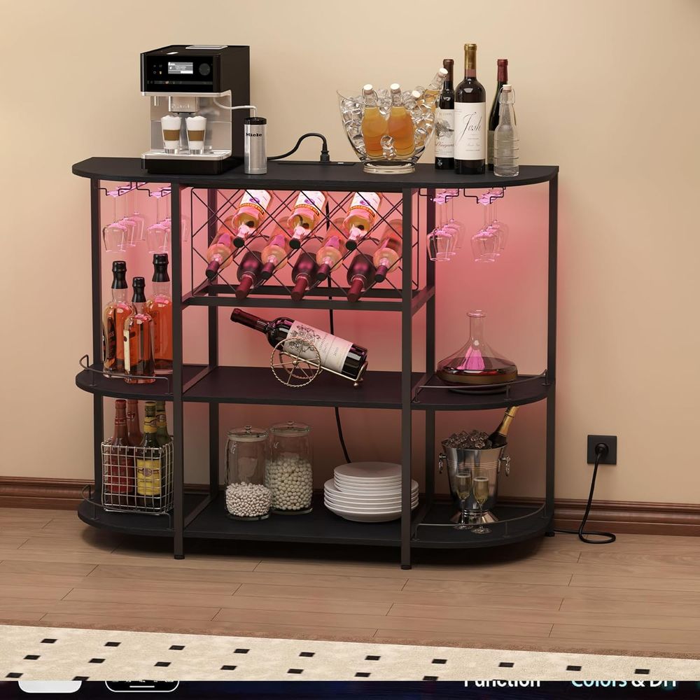Black 3-Tier Coffee Table with - Wine & Beer Guayaquil ulasan dan harga