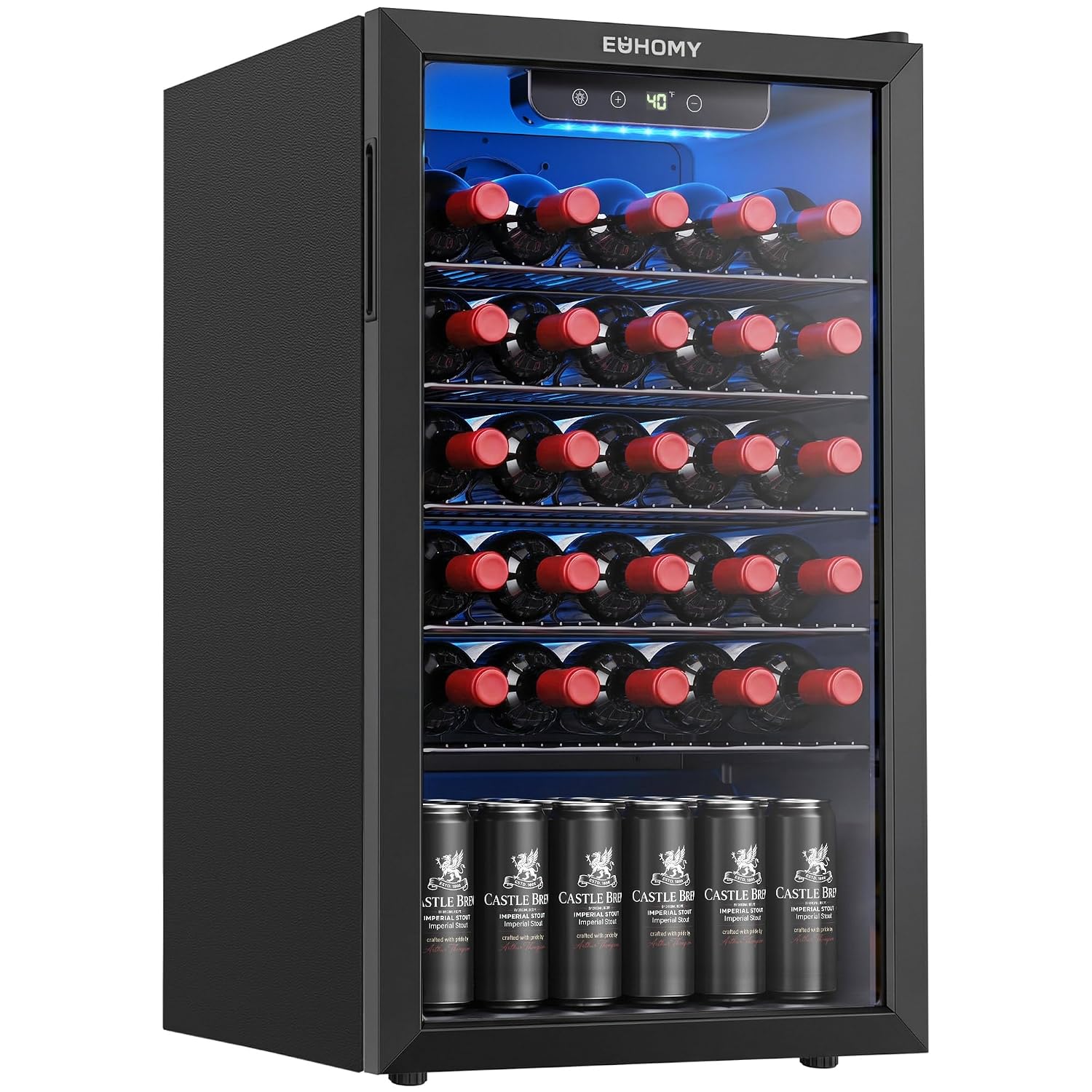 125 Can Beverage Cooler with G - Wine Beer Cooler Fridge ulasan dan harga