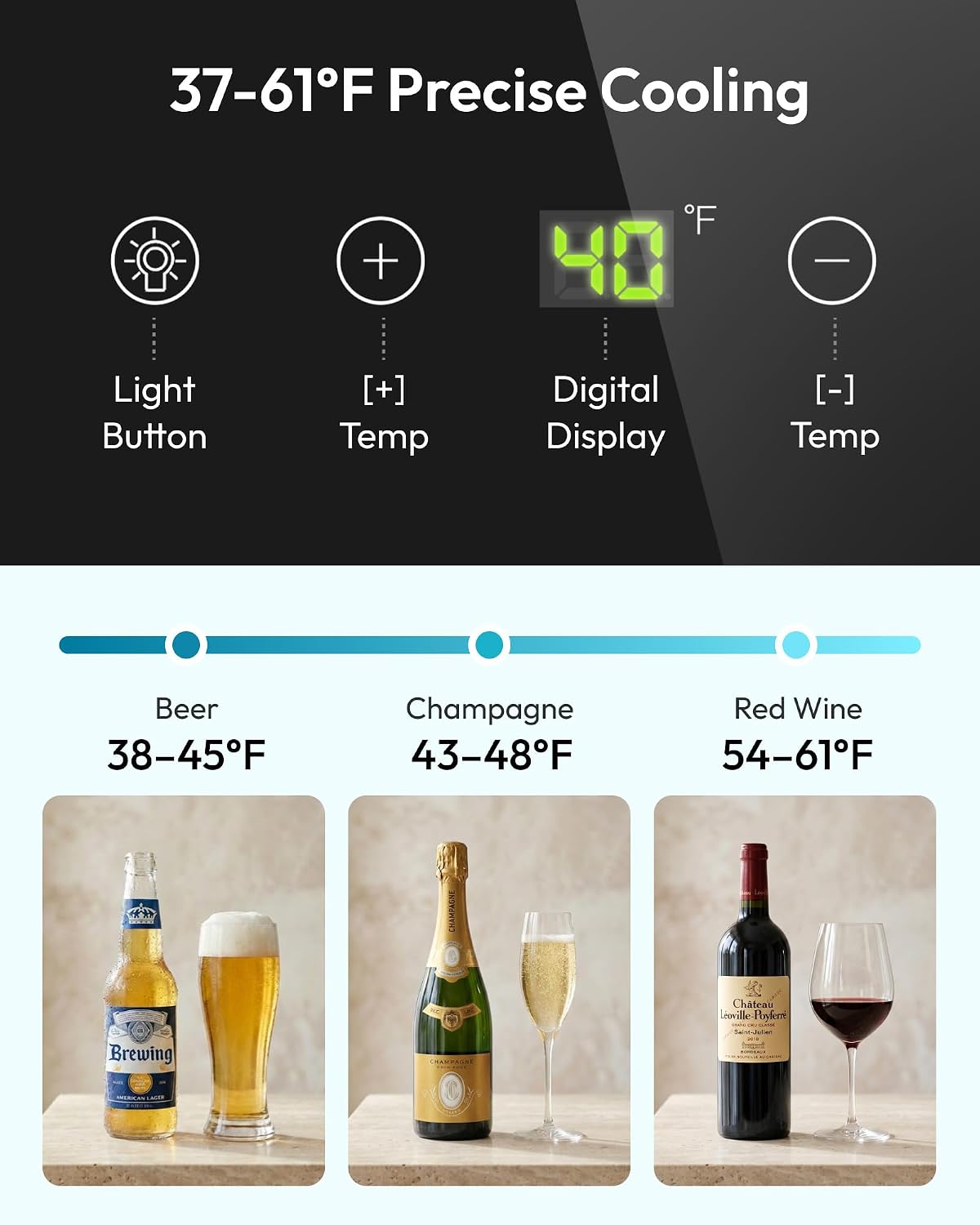 125 Can Beverage Cooler with G - Wine Beer Cooler Fridge ulasan dan harga