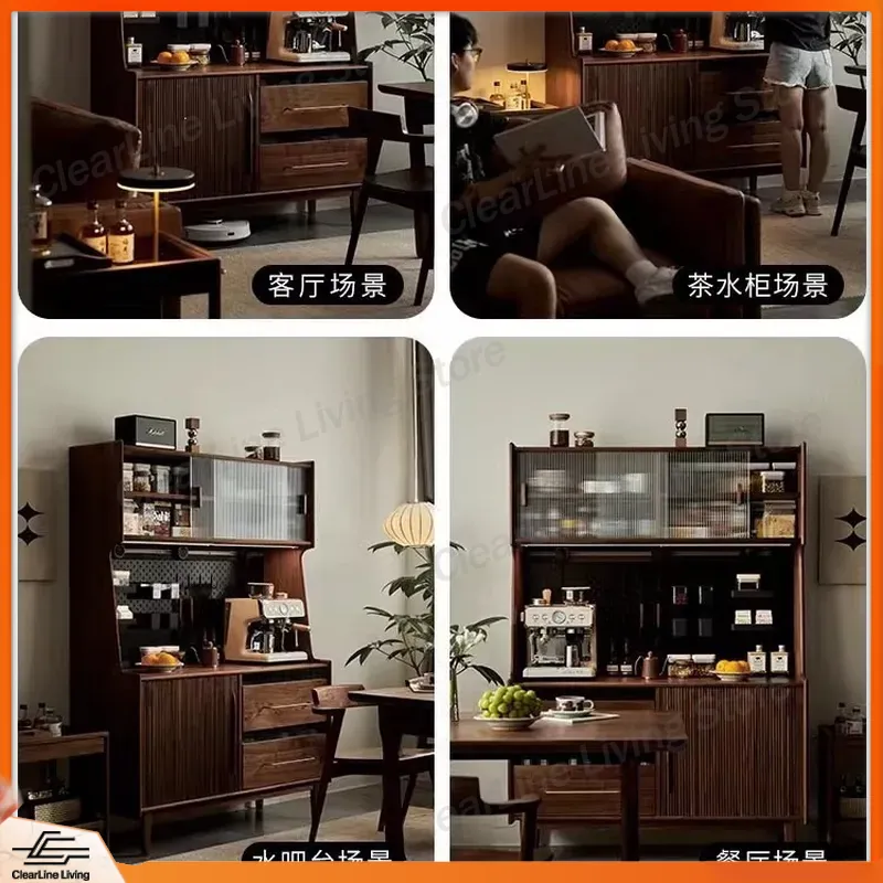 Retro Solid Wood Living Room W - Wine Vodka Beer ulasan dan harga