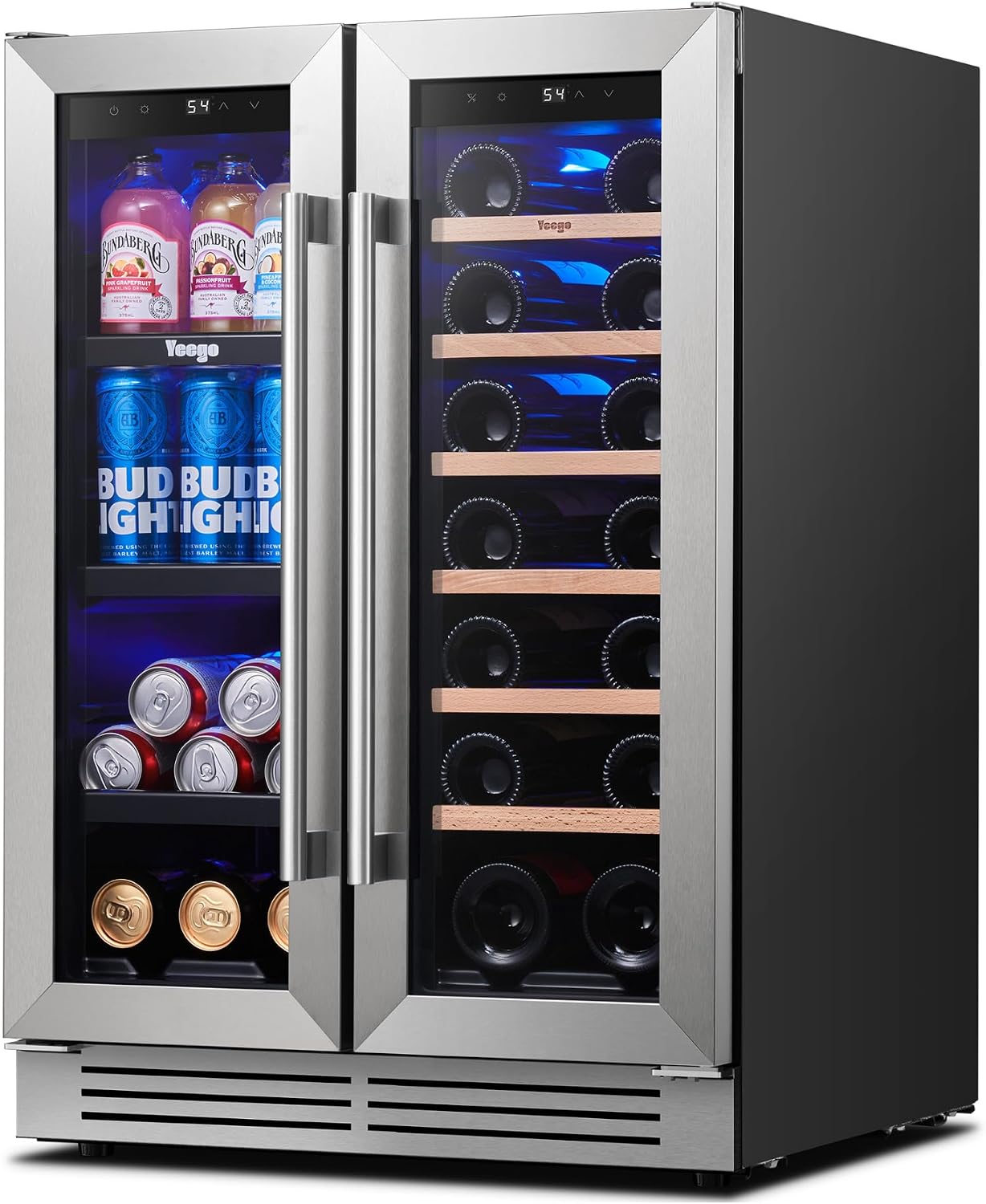 Yeego 24 Inch Wine and Beverag - Wine Beer Cooler Fridge ulasan dan harga