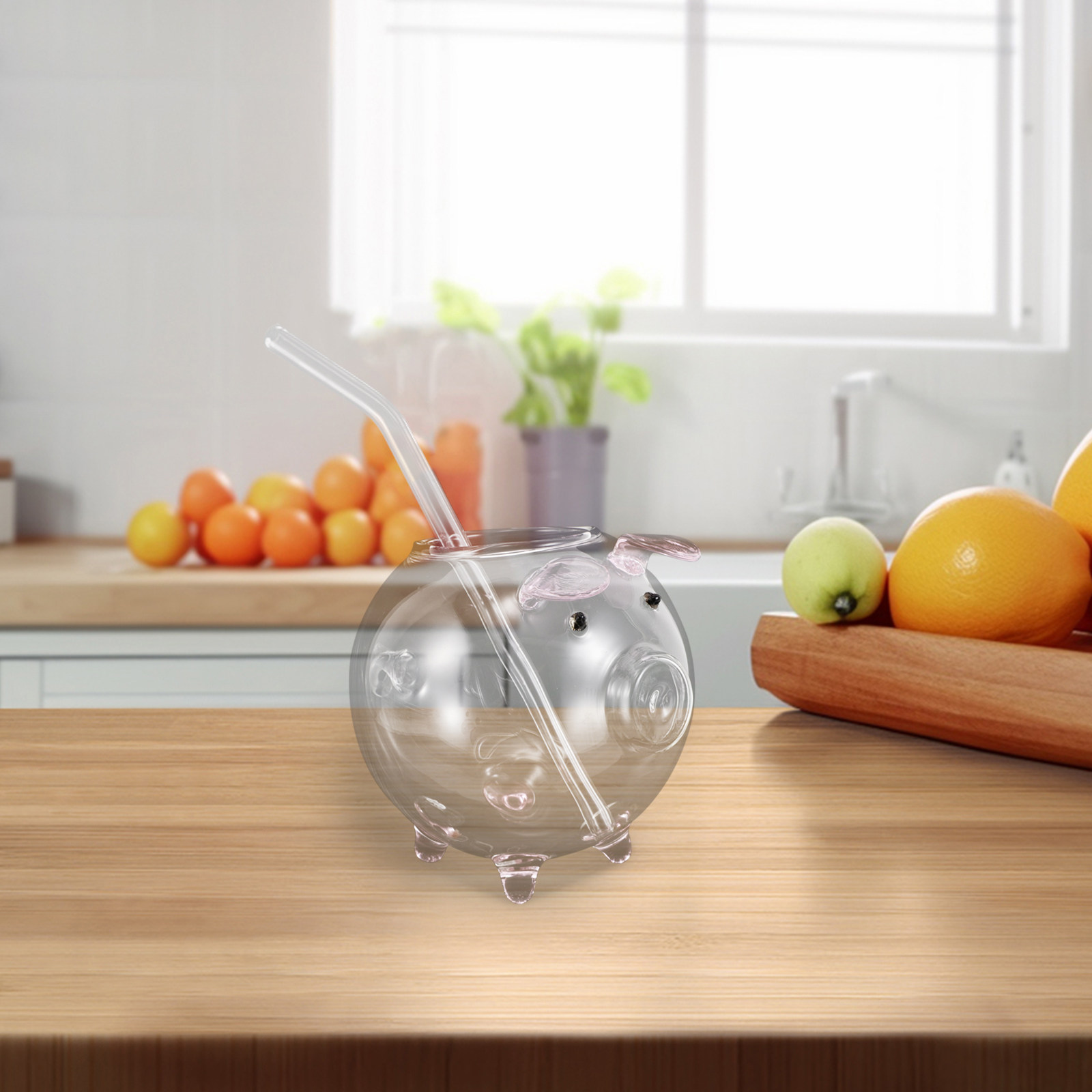 Creative Pig Shaped Glass Cock - Wine Beer Juice ulasan dan harga