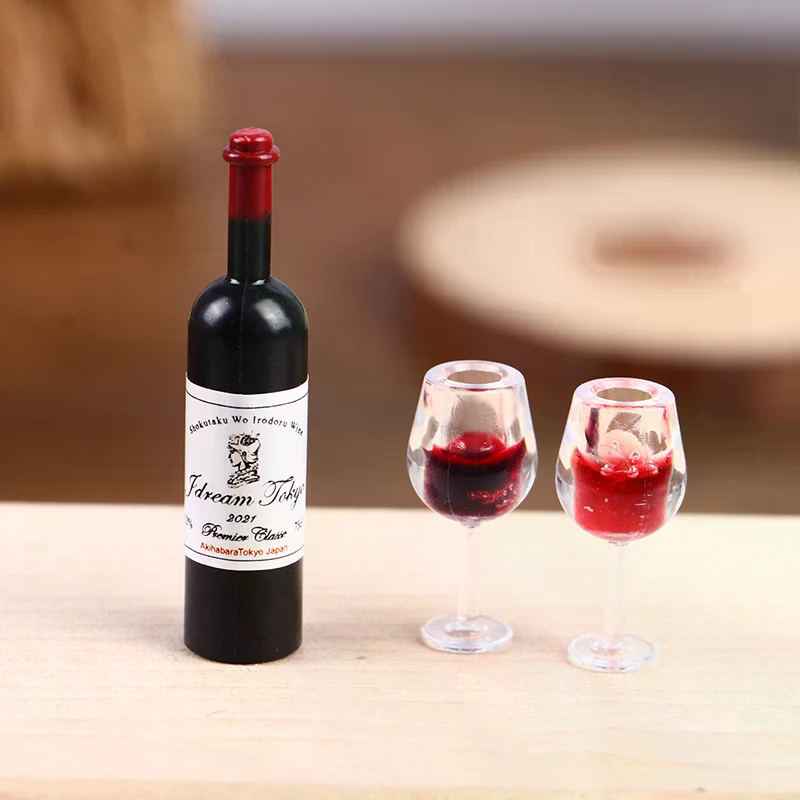 5Pcs 1:12 Dollhouse Miniature  - Wine Y Beer ulasan dan harga