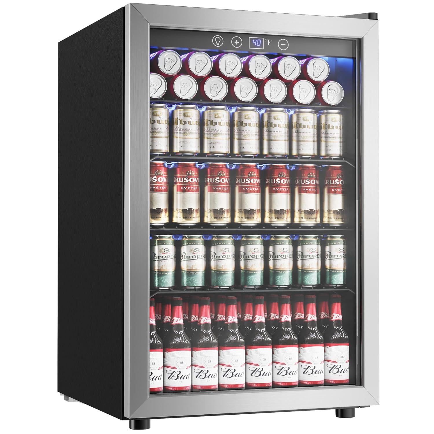 4.5 Cu.ft Beverage Refrigerato - Wine Beer Cooler Fridge ulasan dan harga