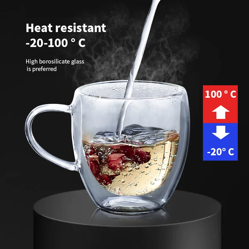 Transparent Glass Coffee Cup M - Wine Vodka Beer ulasan dan harga