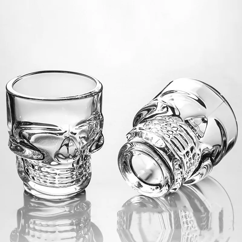1/2Pcs Skull Head Shot Glass C - Wine Vodka Beer ulasan dan harga