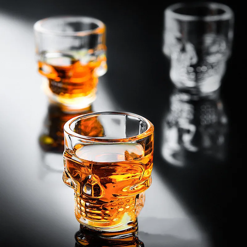 1/2Pcs Skull Head Shot Glass C - Wine Vodka Beer ulasan dan harga