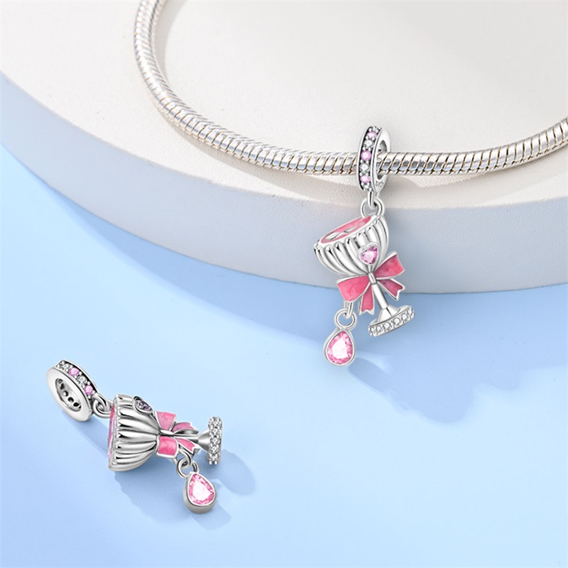Fashion 925 Sterling Silver Re - Wine Beer Red ulasan dan harga