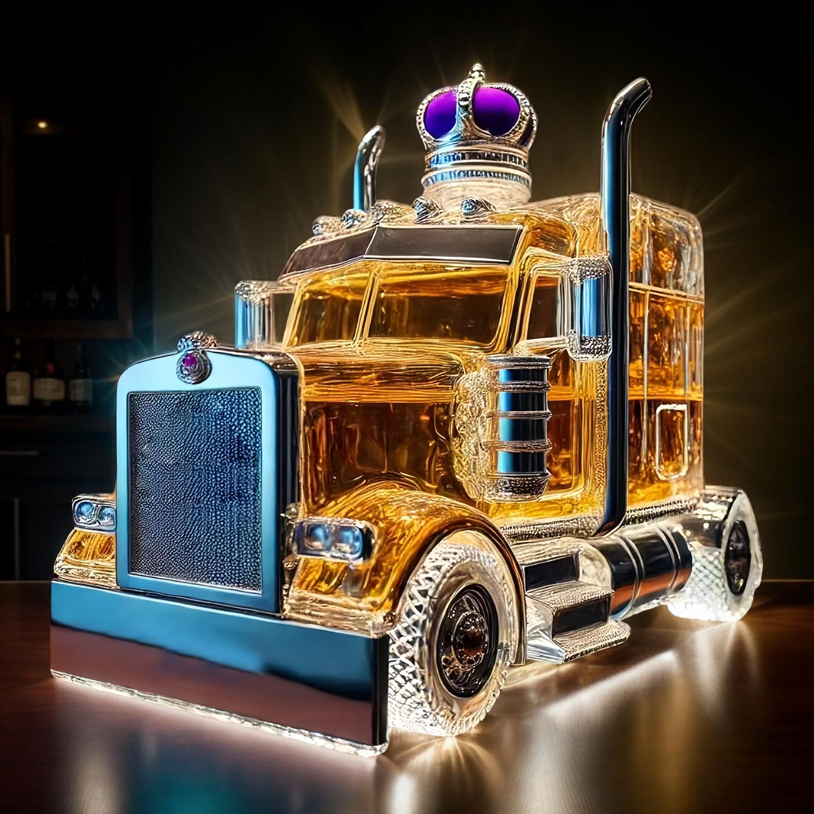 Car Glass Wine Bottle Half Tru - Wine Beer Truck ulasan dan harga