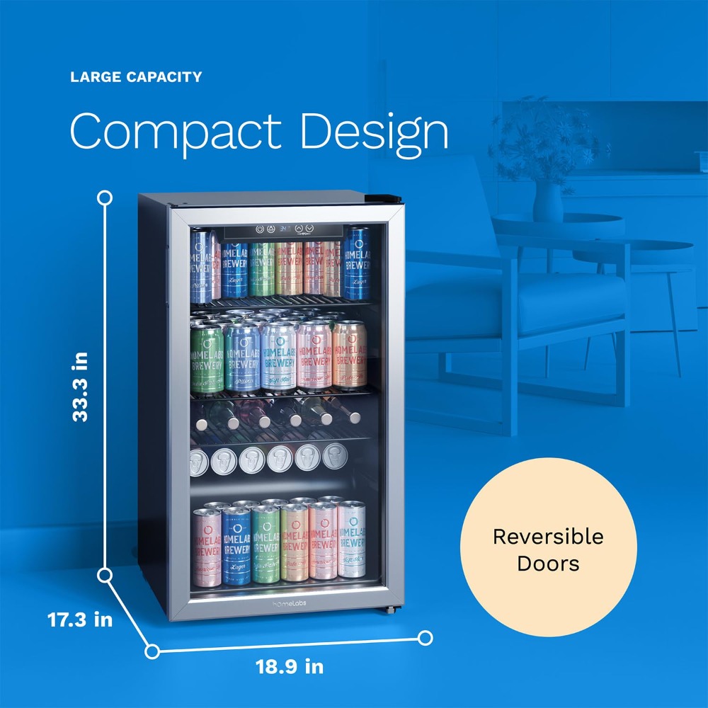 120 Can Mini Beverage Refriger - Wine Beer Cooler Fridge ulasan dan harga
