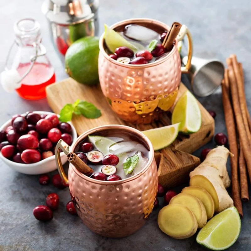 1-6PCS Cocktail Wine Cup Mosco - Wine Beer Juice ulasan dan harga