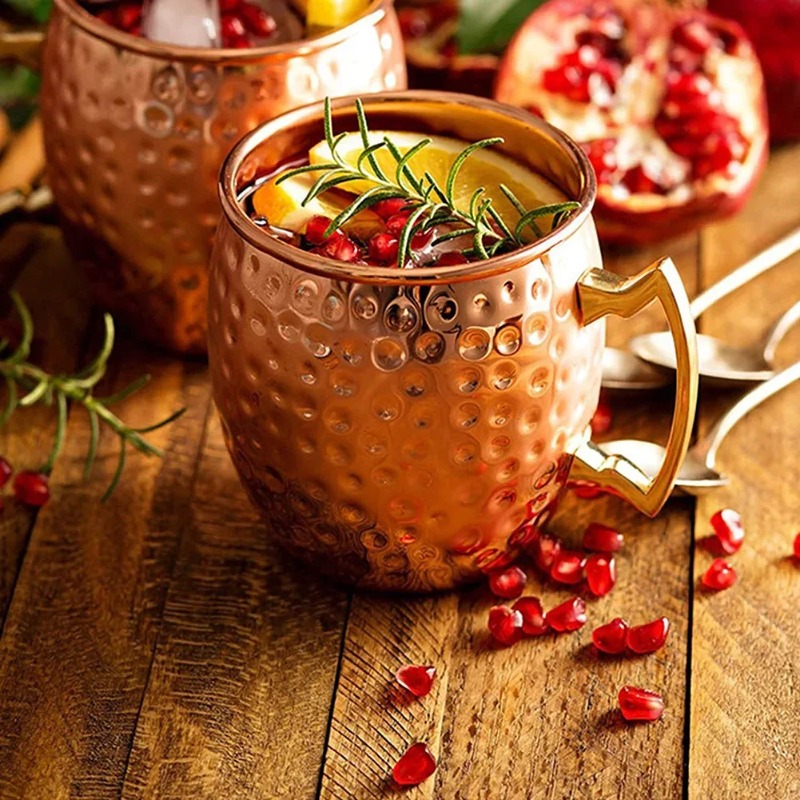 1-6PCS Cocktail Wine Cup Mosco - Wine Beer Juice ulasan dan harga