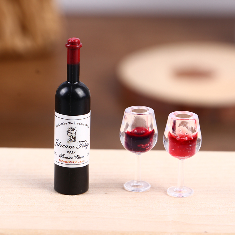 5Pcs 1:12 Dollhouse Miniature  - Wine Y Beer ulasan dan harga