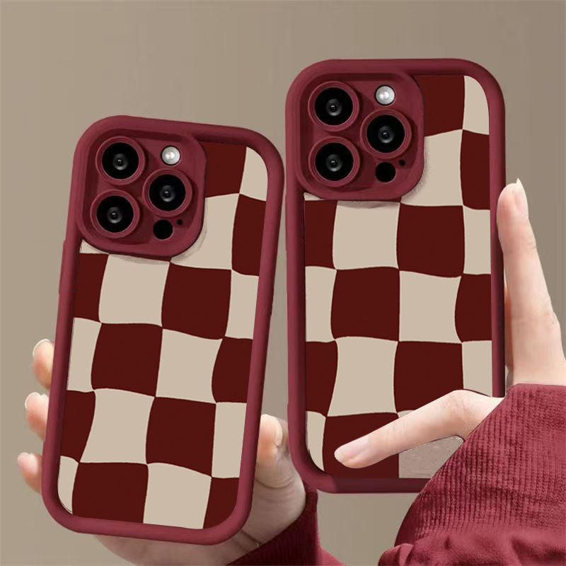 Wine Red Deform Grid Pattern P - Wine & Beer Guayaquil ulasan dan harga