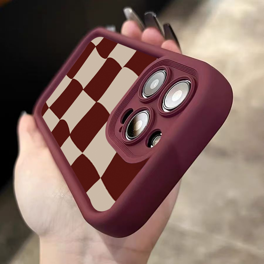 Wine Red Deform Grid Pattern P - Wine & Beer Guayaquil ulasan dan harga