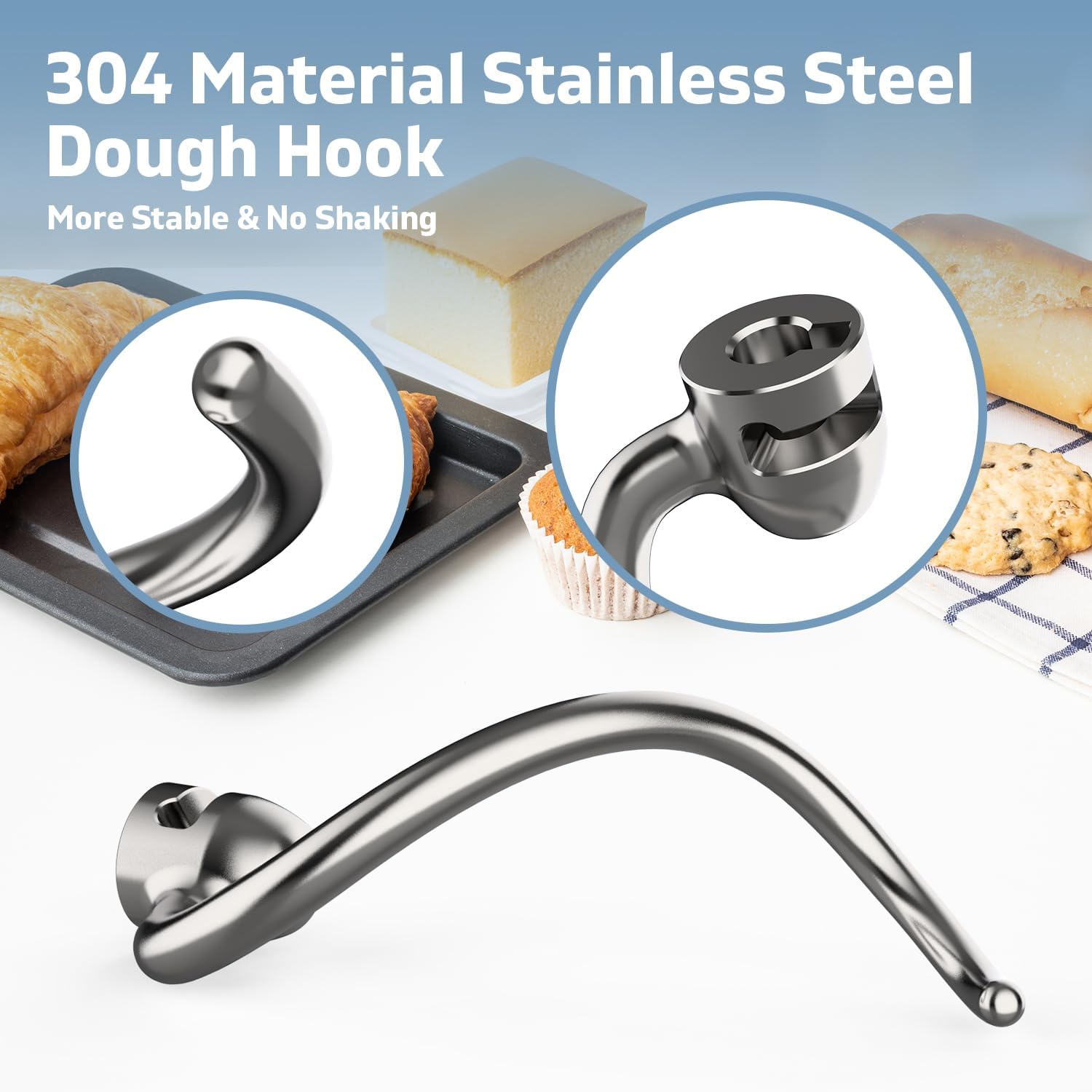 Stainless Steel Dough Hook for - Kitchenaid Mixer Pro 600 ulasan dan harga