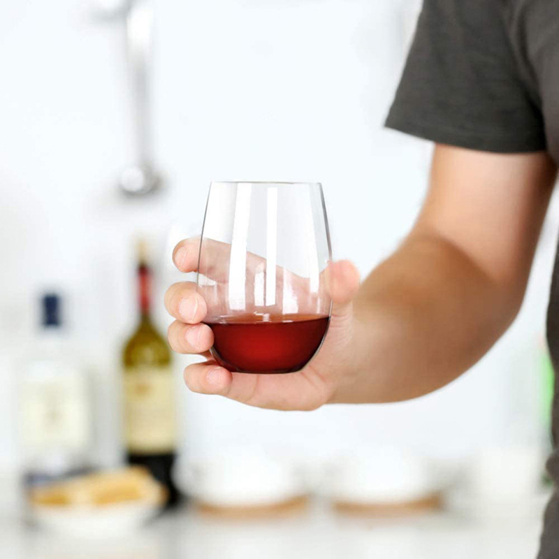 2/4Pcs Shatterproof Plastic Wi - Wine Beer Juice ulasan dan harga