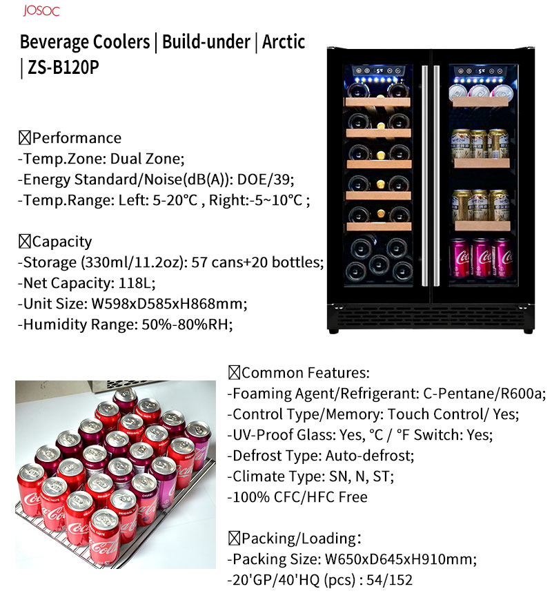 Double Door Undercounter Wine  - Wine Beer Cooler Fridge ulasan dan harga