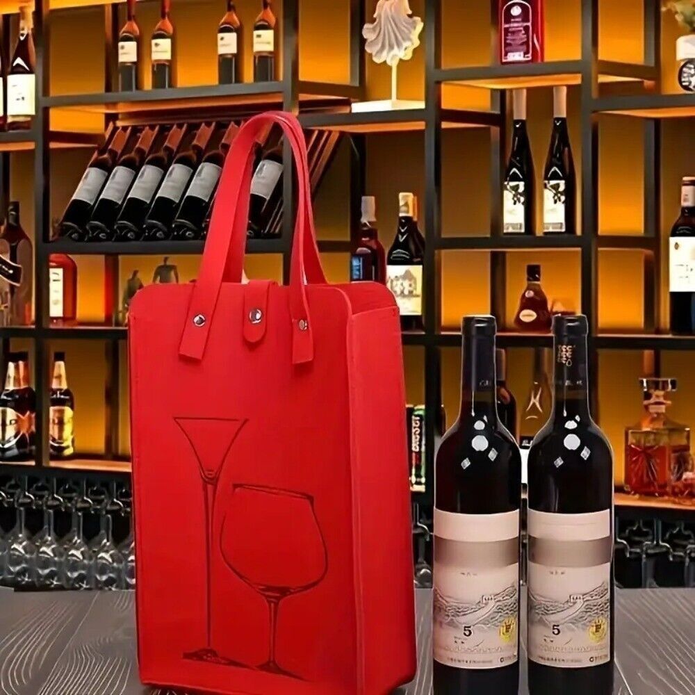 High Quality Felt Red Wine Bag - Wine & Beer Guayaquil ulasan dan harga