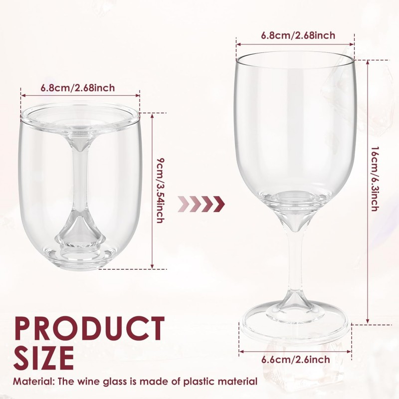 Folding Wine Glass Transparent - Wine & Beer Guayaquil ulasan dan harga