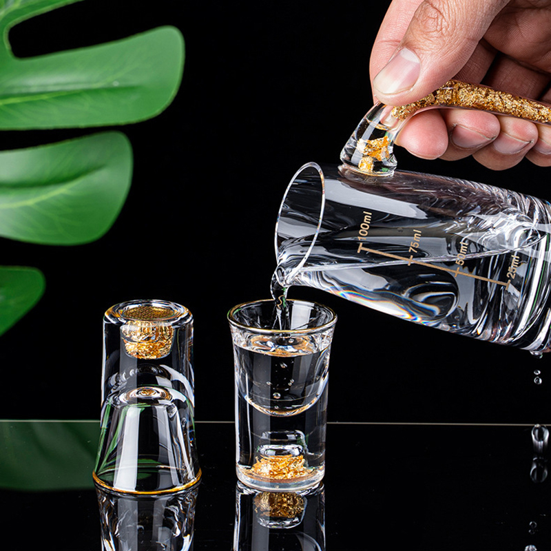2/7pcs Crystal Glass Short Cup - Wine Vodka Beer ulasan dan harga