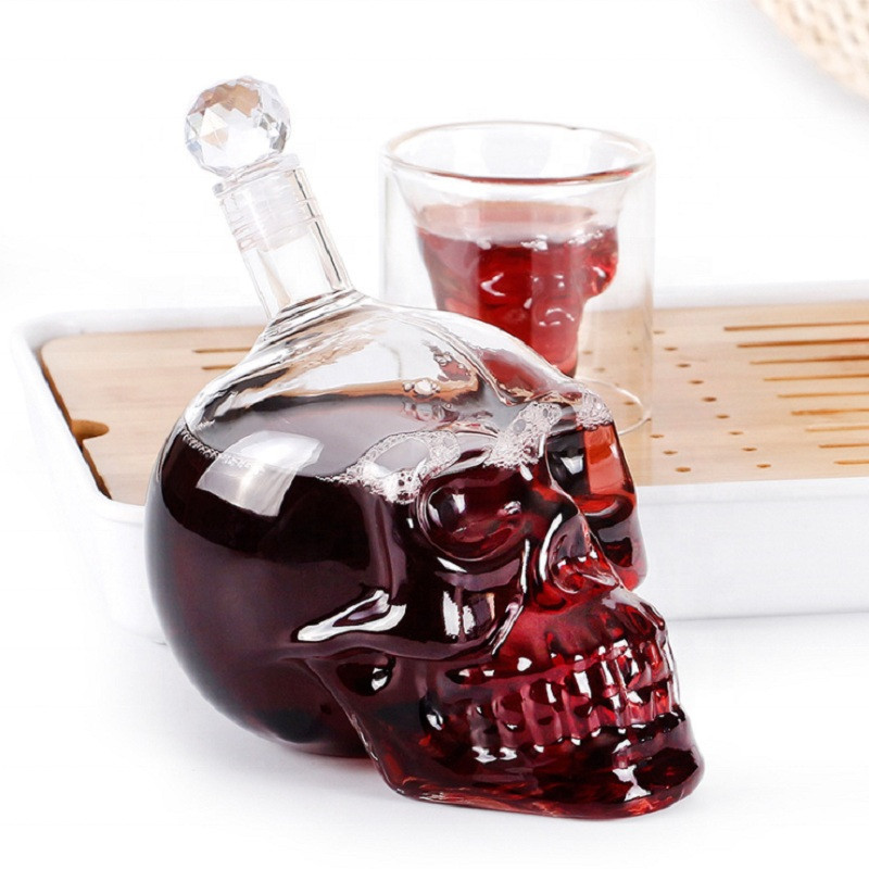 Creative Skull Head Decanter C - Wine Vodka Beer ulasan dan harga