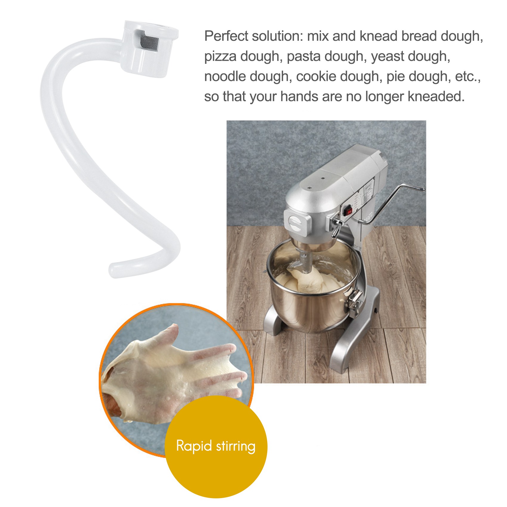 ABLD Spiral Dough Hook Replace - Kitchenaid Mixer Pro 600 ulasan dan harga