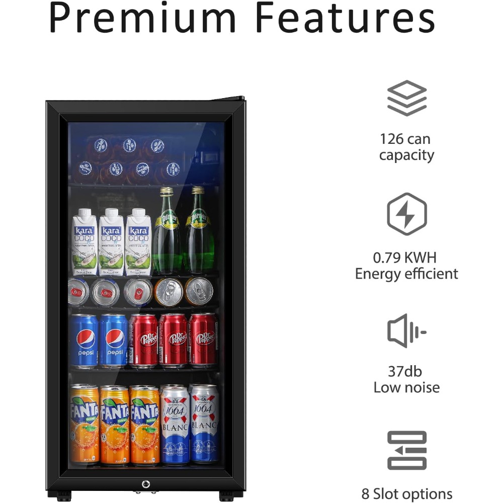 Beverage Refrigerator, Three P - Wine Beer Cooler Fridge ulasan dan harga