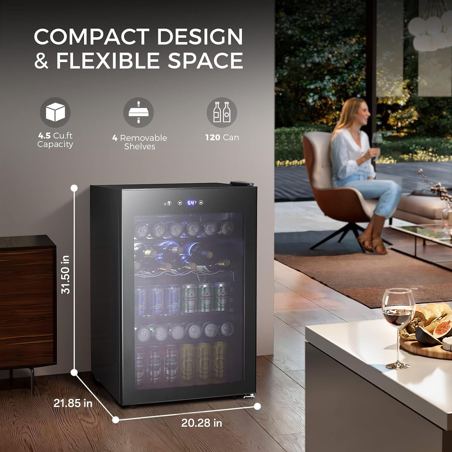 4.5 Cu.ft Beverage Cooler, 145 - Wine Beer Cooler Fridge ulasan dan harga