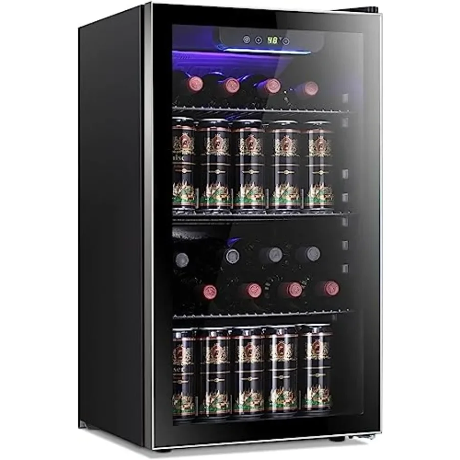 26 Bottle 130 Can Wine Cooler/ - Wine Beer Cooler Fridge ulasan dan harga