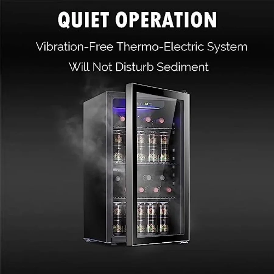 26 Bottle 130 Can Wine Cooler/ - Wine Beer Cooler Fridge ulasan dan harga