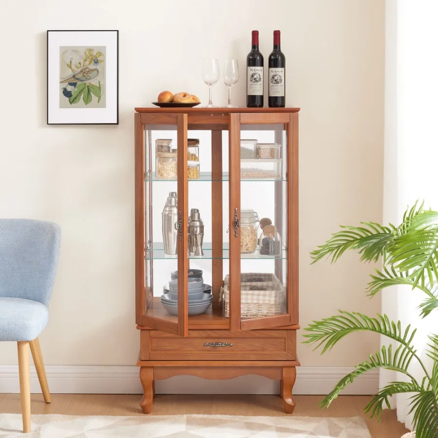 Lighted Glass Cabinet Glass Wi - Wine & Beer Guayaquil ulasan dan harga