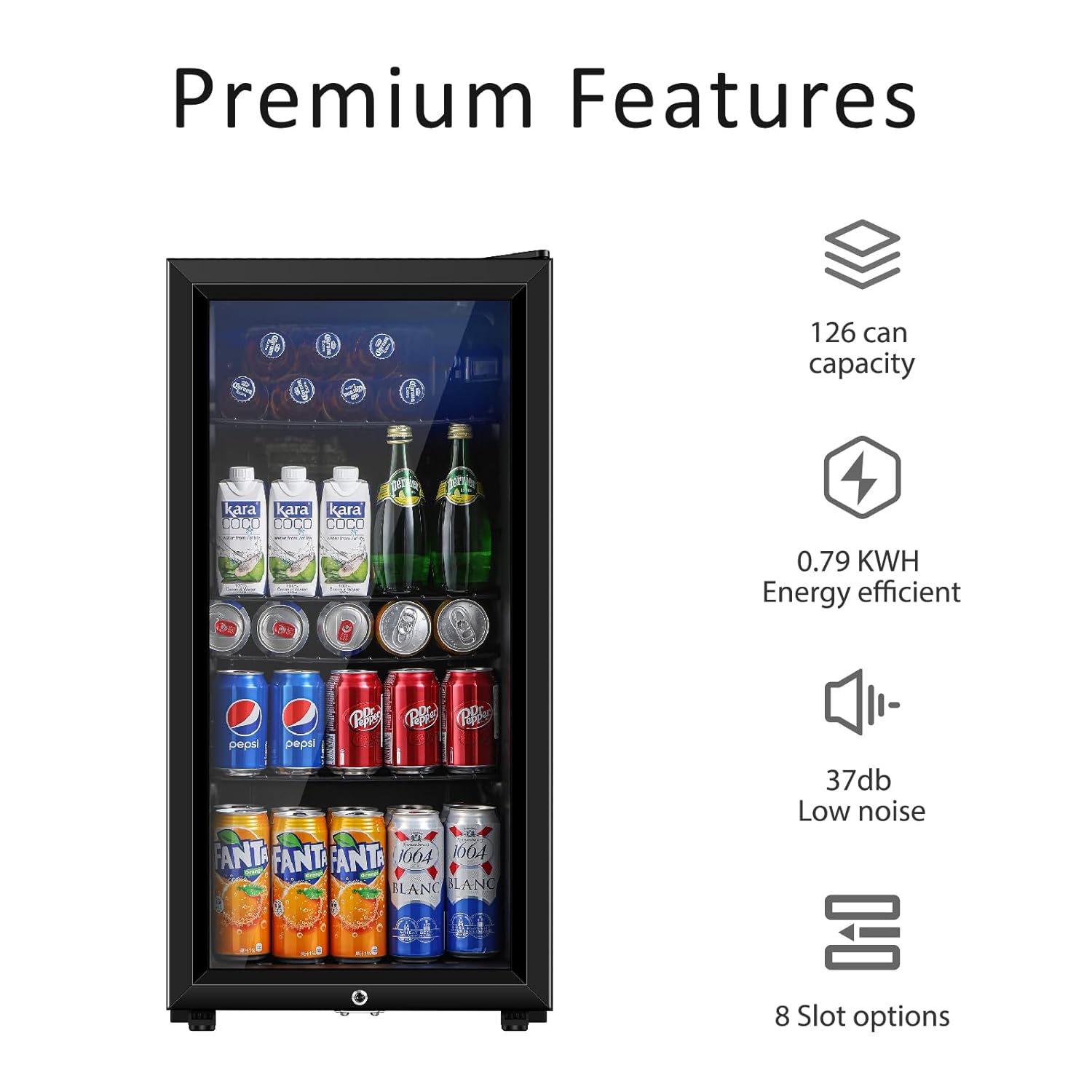 Beverage Refrigerator, 3.2 Cu. - Wine Beer Cooler Fridge ulasan dan harga