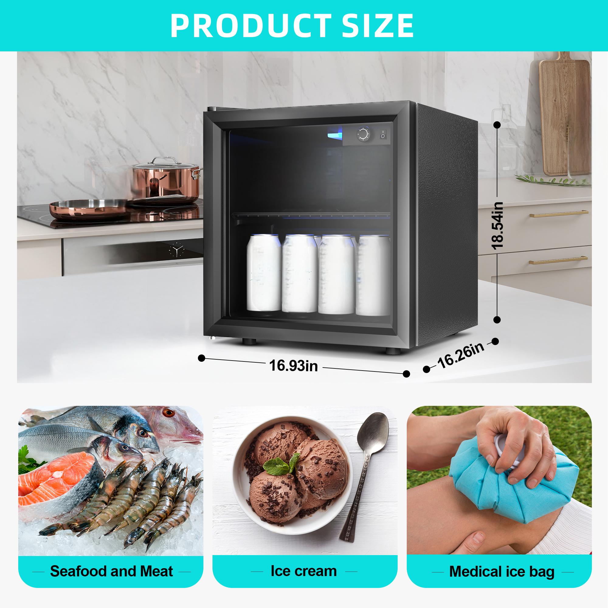 EKOJUCE  Mini Fridge with Glas - Wine Beer Cooler Fridge ulasan dan harga