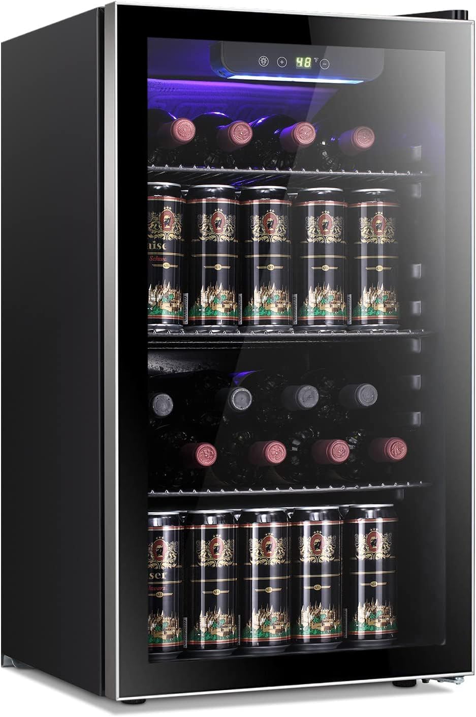 26 Bottle 130 Can Wine Cooler/ - Wine Beer Cooler Fridge ulasan dan harga