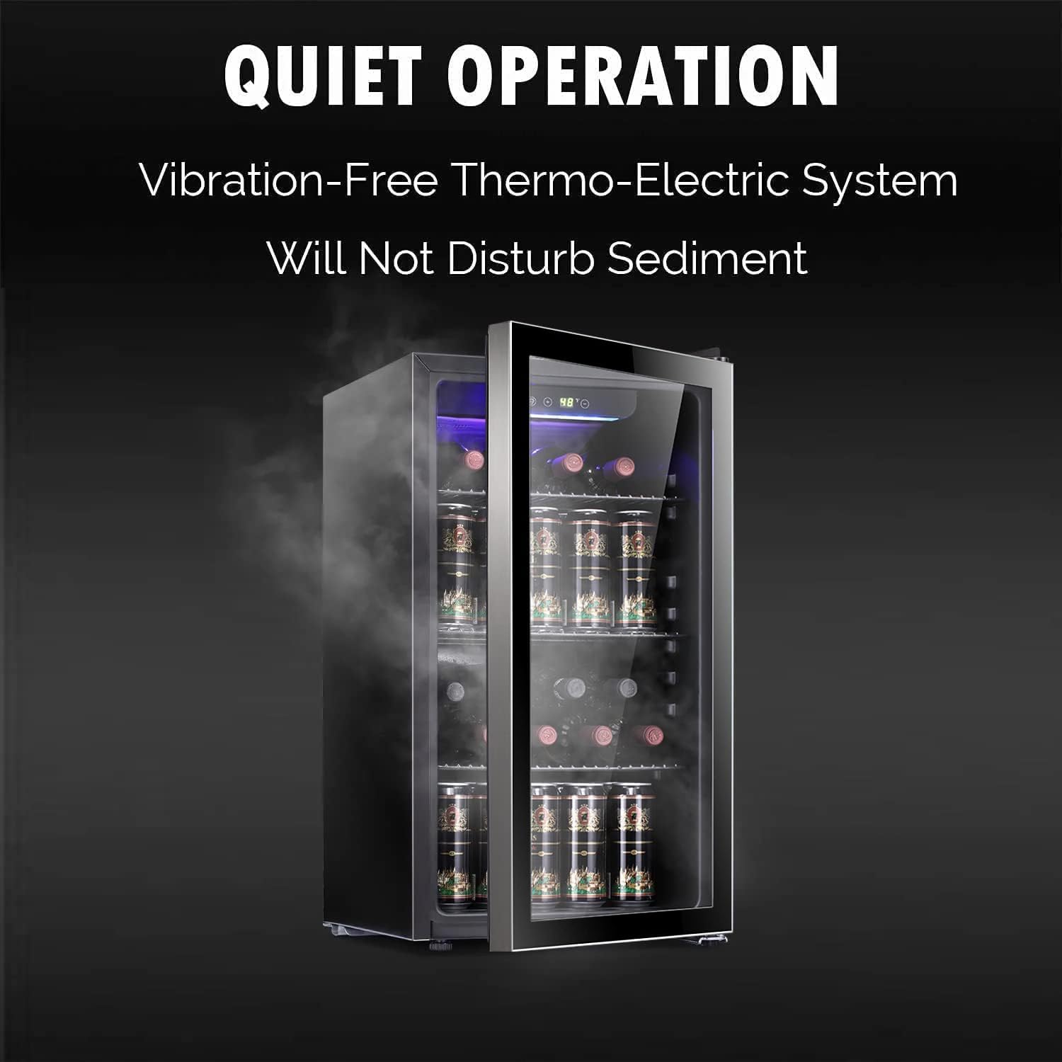 26 Bottle 130 Can Wine Cooler/ - Wine Beer Cooler Fridge ulasan dan harga