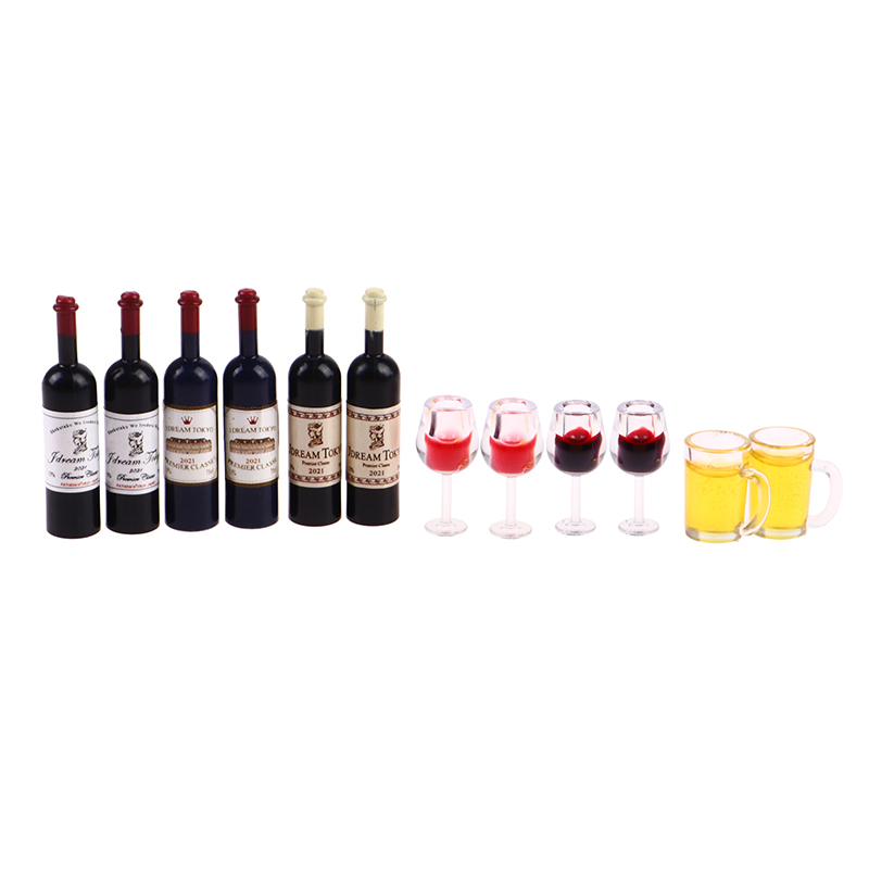5Pcs Dollhouse Miniature Wine  - Wine Y Beer ulasan dan harga