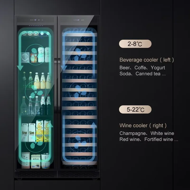 Built In Beverage Fridge Doubl - Wine Beer Cooler Fridge ulasan dan harga