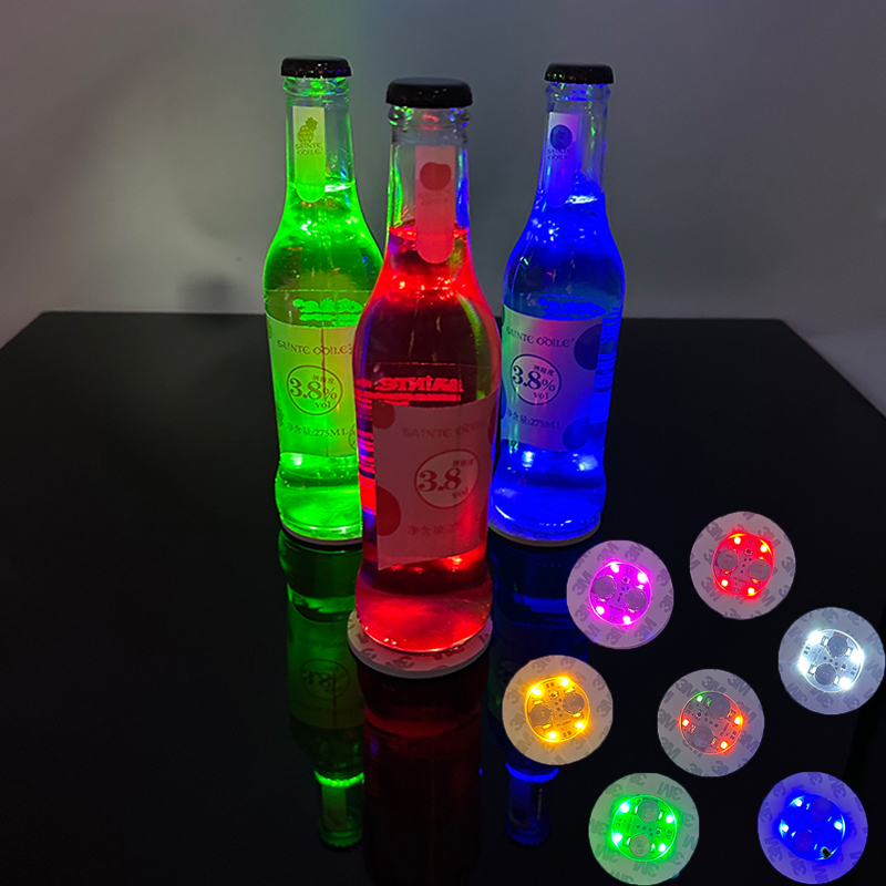 LED Coasters Sticker Night Clu - Wine Beer Red ulasan dan harga