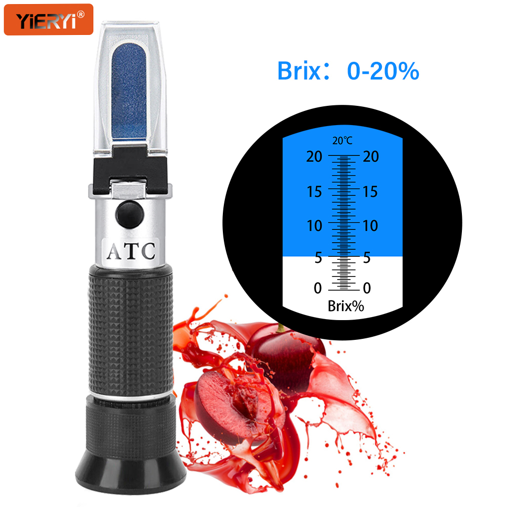 YIERYI Brix Refractometer 0-20 - Wine Beer Juice ulasan dan harga