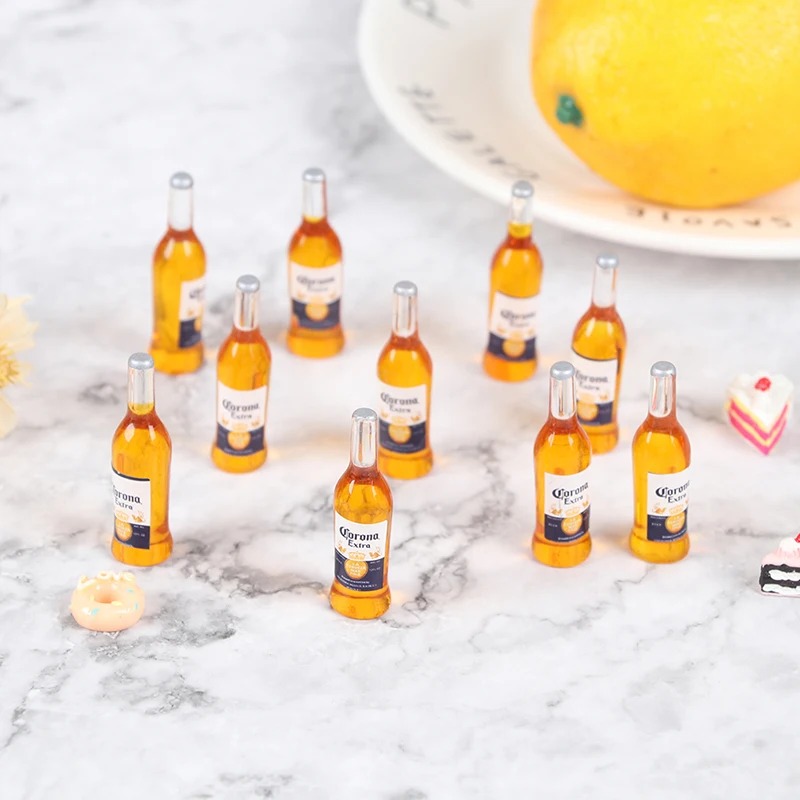 10Pcs 1:12 Scale Mini Resin Be - Wine Y Beer ulasan dan harga