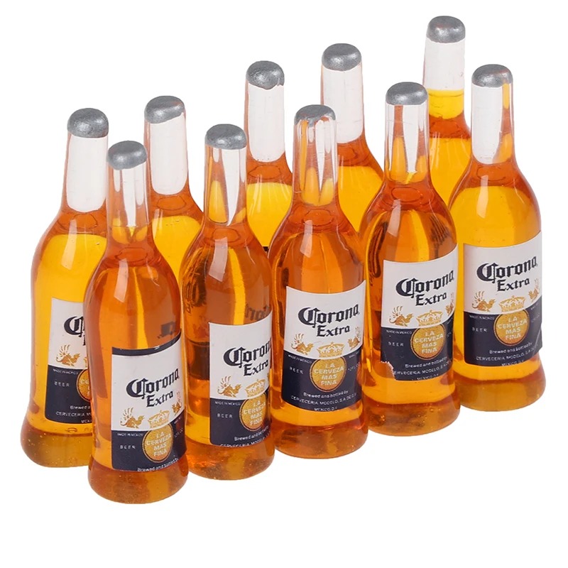 10Pcs 1:12 Scale Mini Resin Be - Wine Y Beer ulasan dan harga